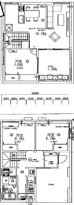 寿町の完工年月(2026年2月)築の賃貸一戸建ての間取り