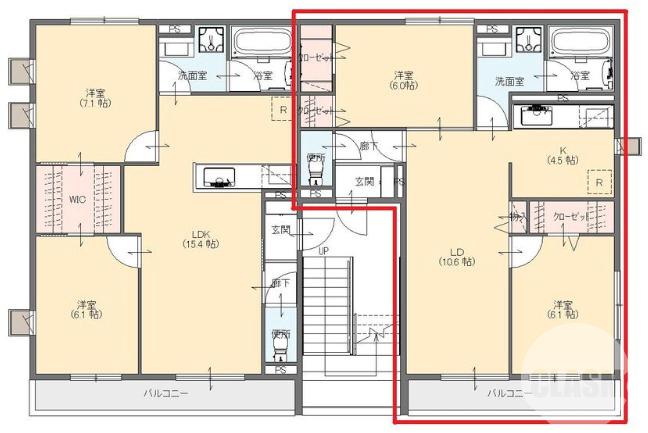 大豆塚町の完工年月(2026年4月)築の賃貸アパートの間取り