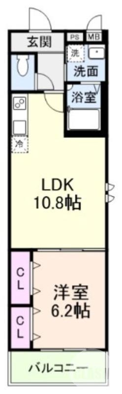 深井水池町の完工年月(2026年3月)築の賃貸アパートの間取り