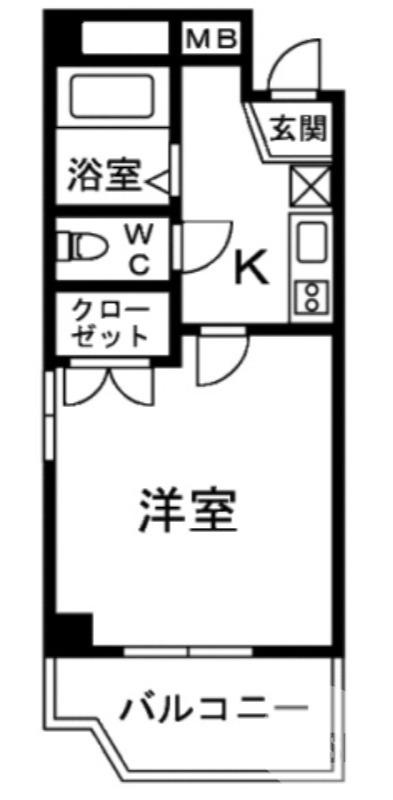 津久野町の完工年月(1993年4月)築の賃貸マンションの間取り