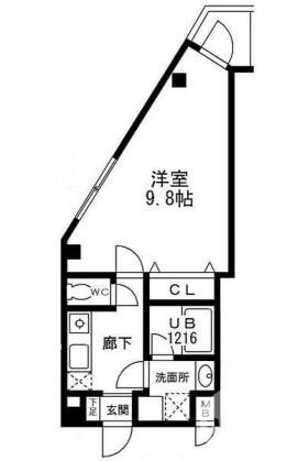 大浜北町の完工年月(2020年2月)築の賃貸マンションの間取り