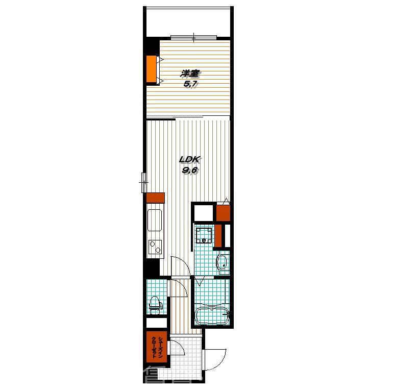 シャルム祇園三条の間取り
