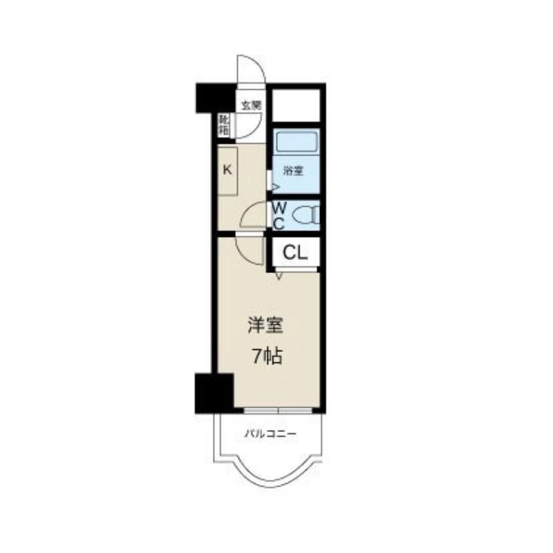 南江口の完工年月(1995年2月)築の賃貸マンションの間取り
