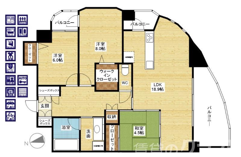 トリニティ北川口の間取り