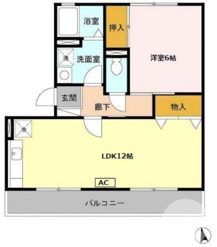 百舌鳥陵南町の完工年月(1999年10月)築の賃貸アパートの間取り