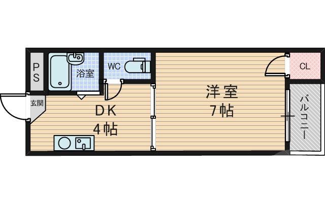上新庄の完工年月(1987年7月)築の賃貸マンションの間取り