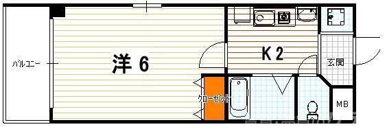 宮本町の完工年月(2008年3月)築の賃貸マンションの間取り