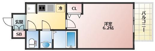 十八条の完工年月(2024年1月)築の賃貸マンションの間取り