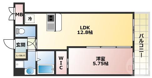 十八条の完工年月(2025年12月)築の賃貸マンションの間取り