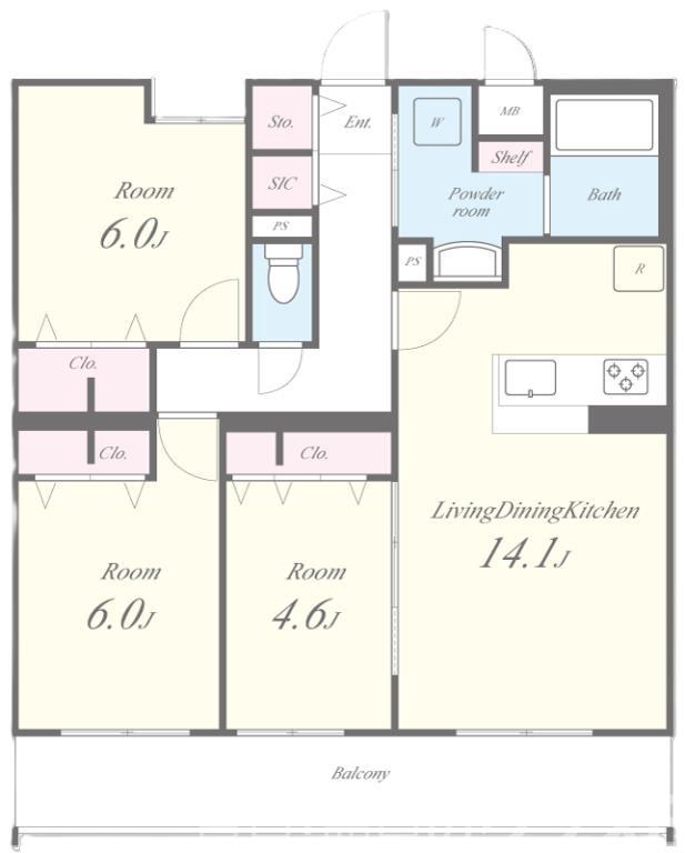 KYOTO HILLS奥之院の間取り