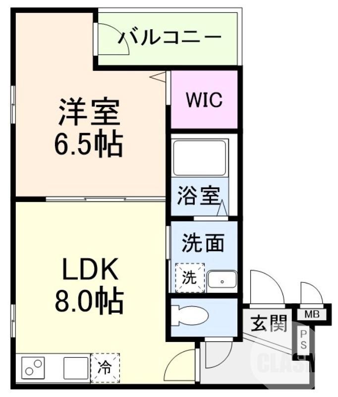 百舌鳥赤畑町の完工年月(2026年4月)築の賃貸アパートの間取り