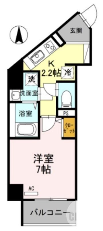 北花田町の完工年月(2016年8月)築の賃貸マンションの間取り
