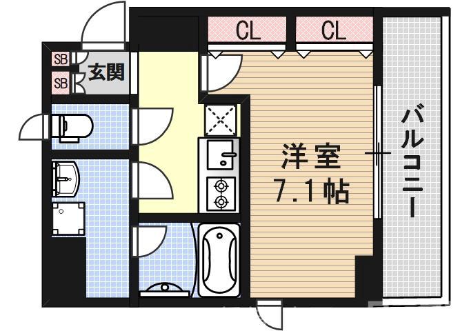 アスヴェル京都東寺前Ⅱの間取り