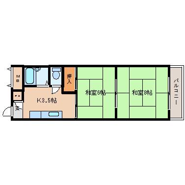 第3シャトーモリオカの間取り