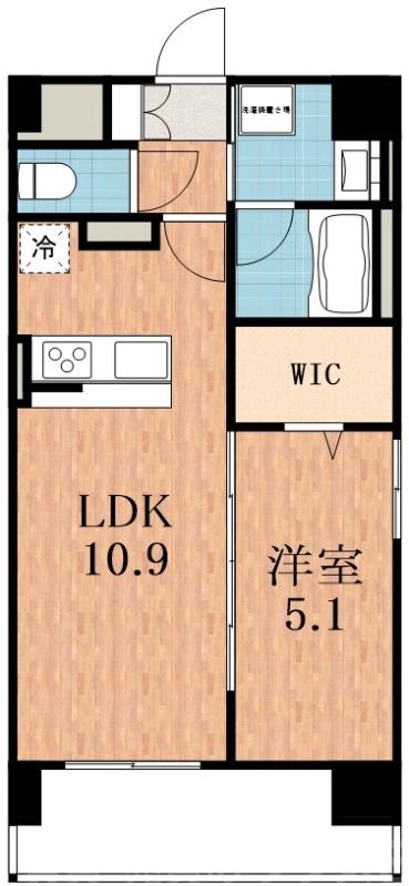 阪南町の完工年月(2026年2月)築の賃貸マンションの間取り