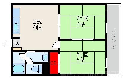 香里山之手マンションの間取り