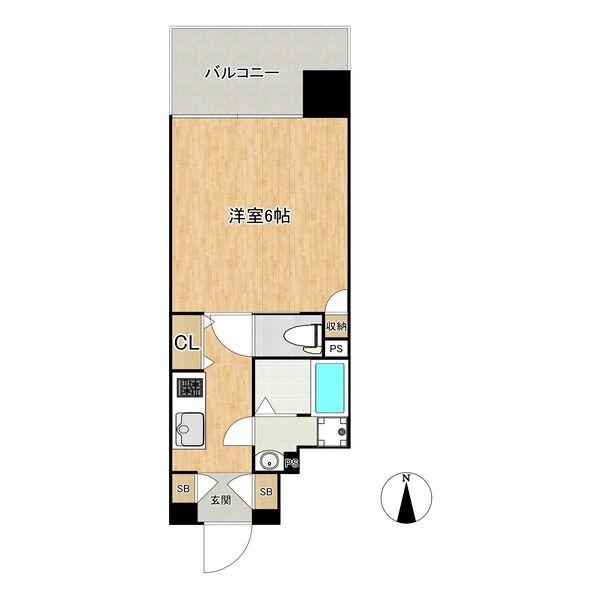 東中島の完工年月(2023年4月)築の賃貸マンションの間取り