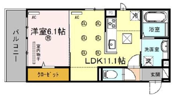 メゾンドアジュールの間取り