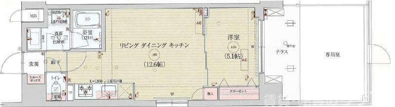ベラジオ雅び京都三条通の間取り