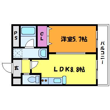 GROOVE西三国の間取り