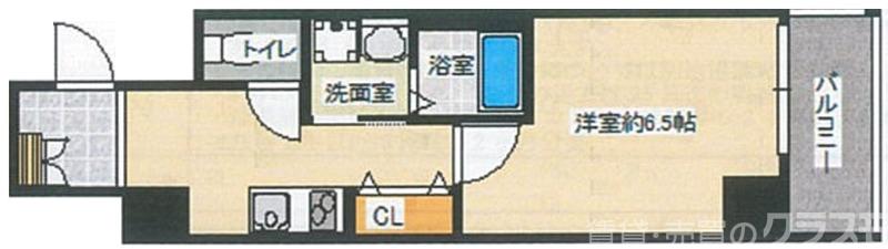 GRAKAN京都駅前 輝の間取り
