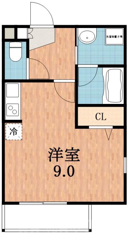 勝山南の完工年月(2005年8月)築の賃貸マンションの間取り