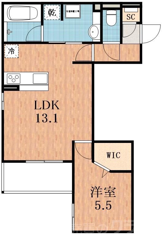 平野西の完工年月(2025年12月)築の賃貸アパートの間取り