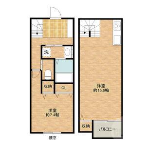 日の出町の完工年月(2023年12月)築の賃貸一戸建ての間取り