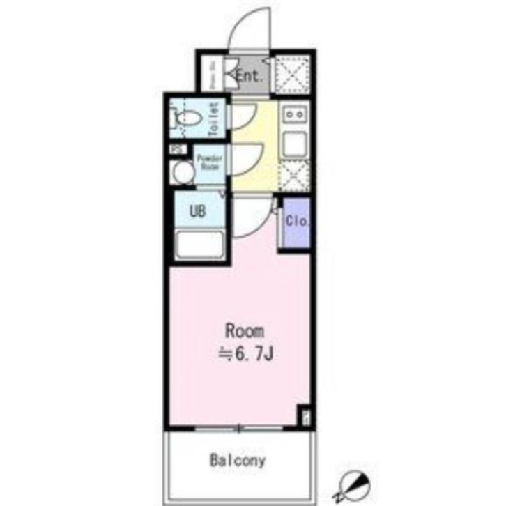 東淡路の完工年月(2025年4月)築の賃貸マンションの間取り