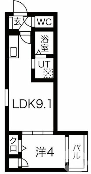 浜寺石津町中の完工年月(2024年3月)築の賃貸アパートの間取り