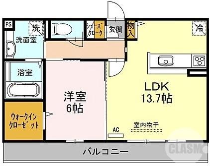 浜寺石津町東の完工年月(2016年9月)築の賃貸アパートの間取り