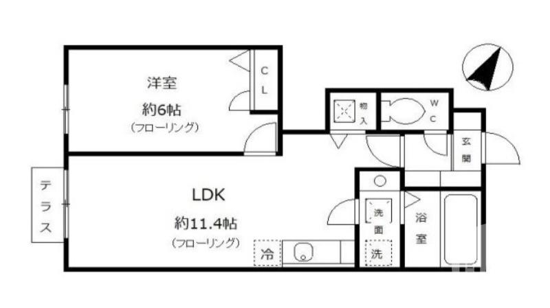金岡町の完工年月(2012年8月)築の賃貸アパートの間取り