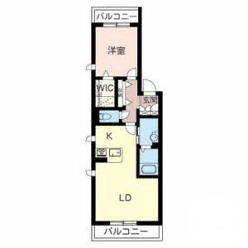 一条通の完工年月(2013年11月)築の賃貸マンションの間取り