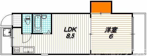 コーポ五条の間取り