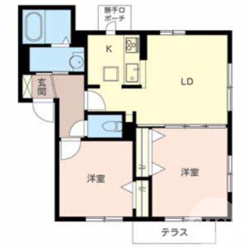 西野の完工年月(2009年5月)築の賃貸アパートの間取り