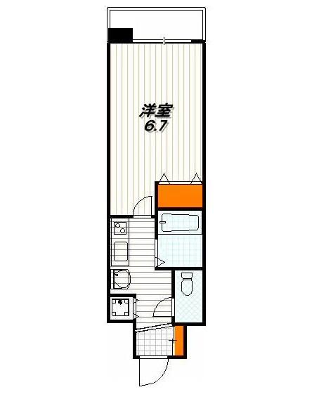プレサンス京都四条烏丸クロスの間取り