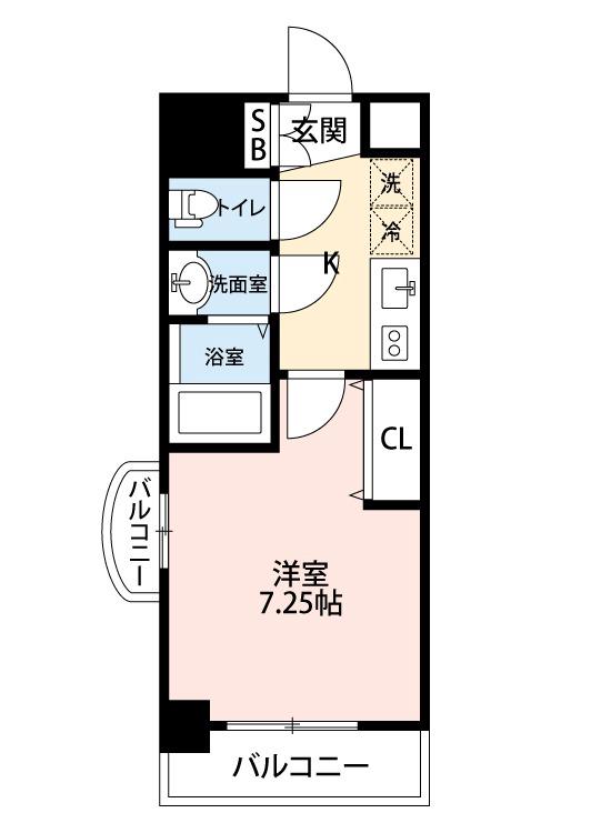 中百舌鳥町の完工年月(2019年5月)築の賃貸マンションの間取り