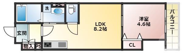豊南町南の完工年月(2022年12月)築の賃貸アパートの間取り