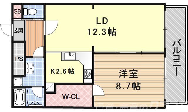 ARTISTA円町ドゥーエ(アルティスタ円町ドゥーエ)の間取り