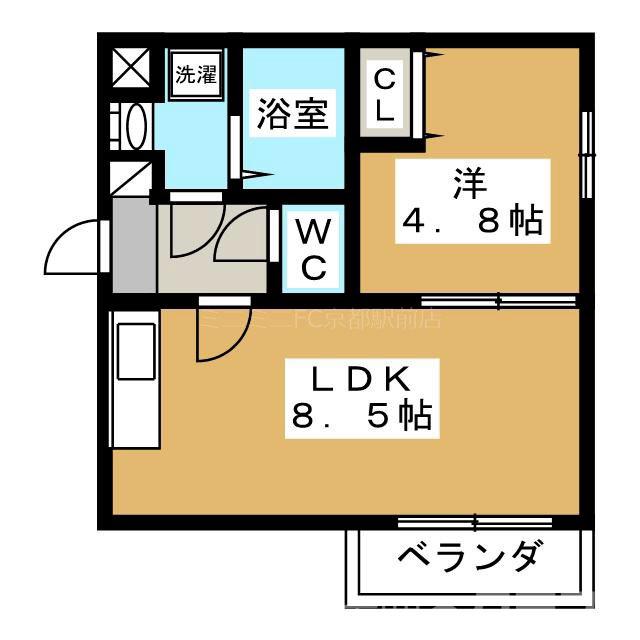 クレアーレ富小路の間取り