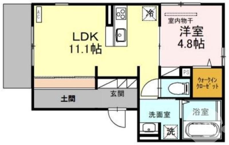 北花田町の完工年月(2024年3月)築の賃貸アパートの間取り