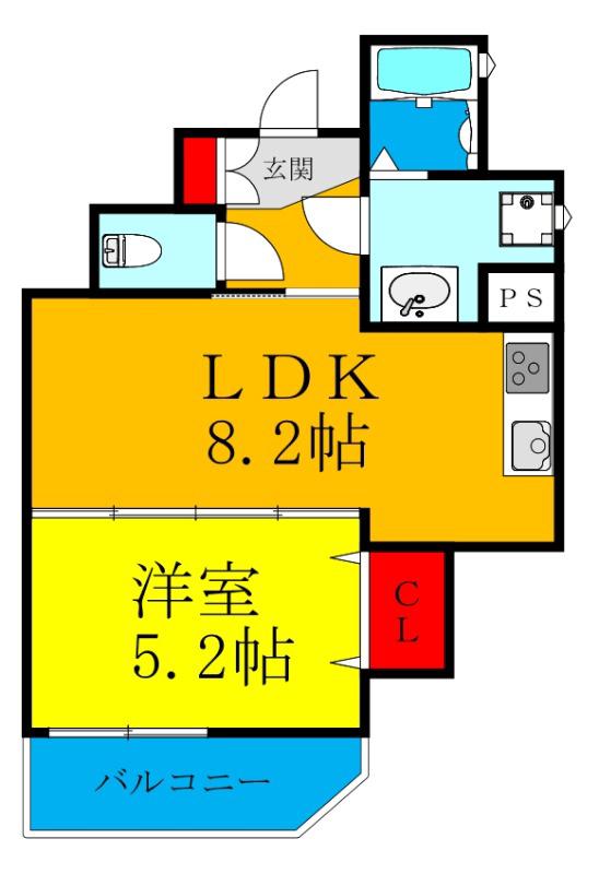 淡路の完工年月(2022年4月)築の賃貸アパートの間取り