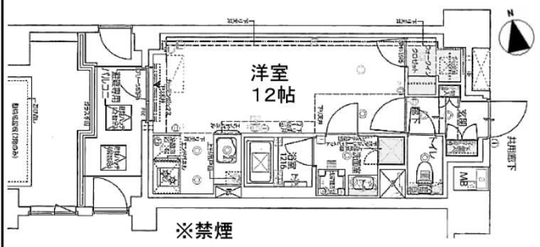 レーベン京都河原町の間取り