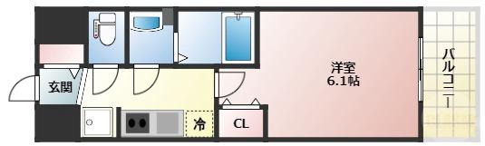プレサンスOSAKA三国ネオスの間取り