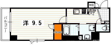 アスヴェル京都東寺前の間取り