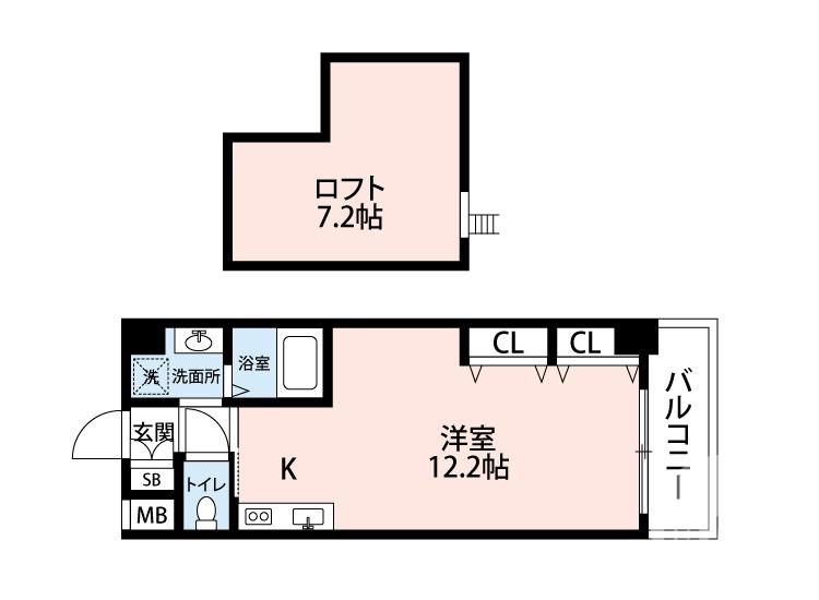 金岡町の完工年月(2007年2月)築の賃貸マンションの間取り