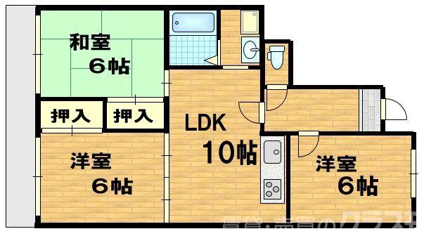 メゾンミソノの間取り