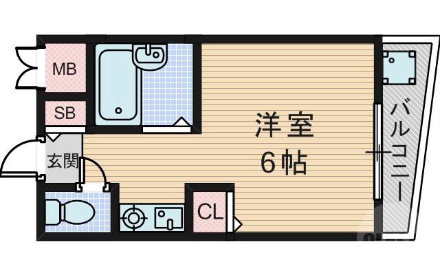 東淡路の完工年月(1995年2月)築の賃貸マンションの間取り