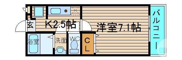 大豆塚町の完工年月(1998年10月)築の賃貸アパートの間取り