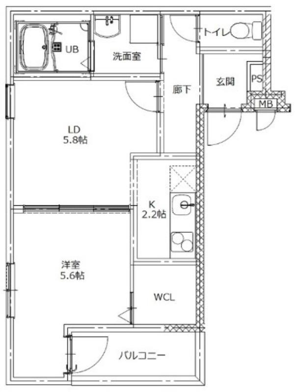 鳳中町の完工年月(2024年3月)築の賃貸アパートの間取り